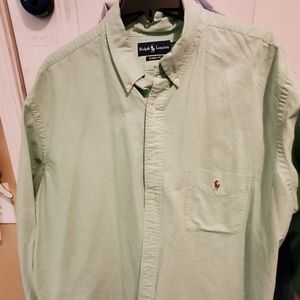 Polo Green button up long sleeve